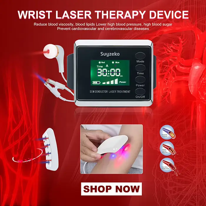 Suyzeko LED montre de thérapie au Laser dispositif