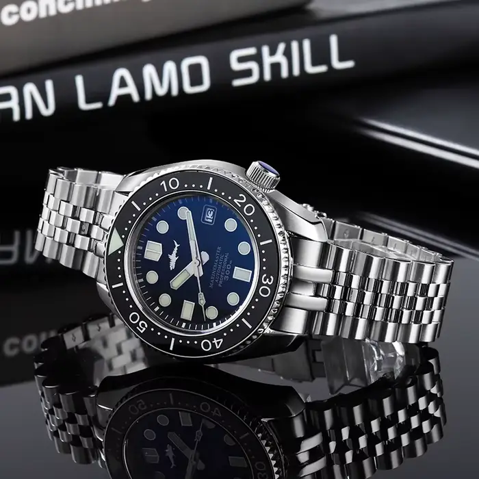 Heimdallr – montre pour hommes MM300 Sumo SBDX, 300M, étanche, verre de saphir C3, cadran vert lumineux, mouvement automatique NH35