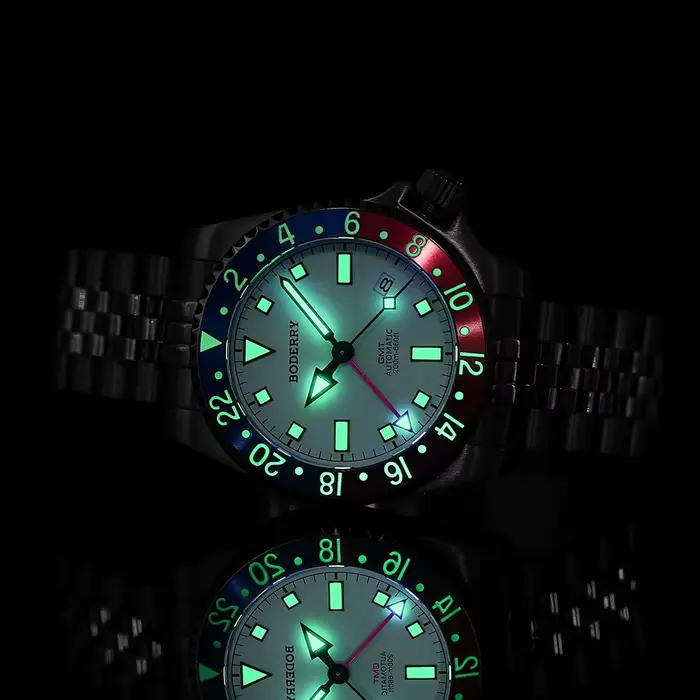 Boderry-Montre de plongée en titane ADMIRAL Gstuff pour homme