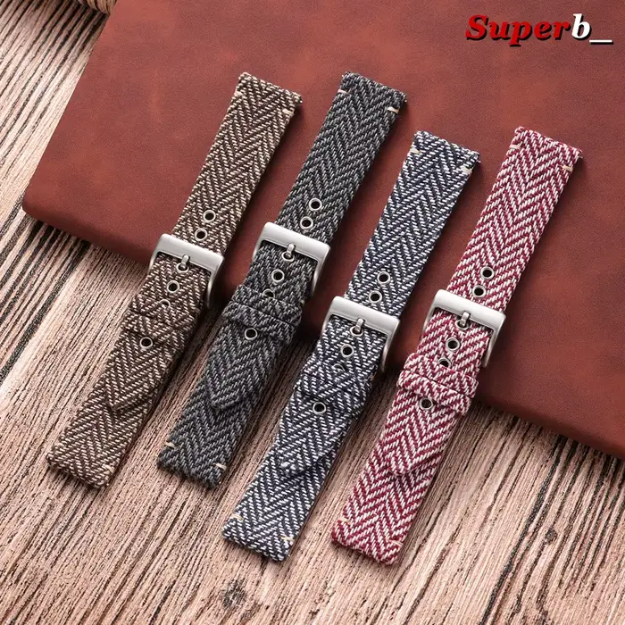 Bracelet en tissu tissé pour Omega pour Seiko