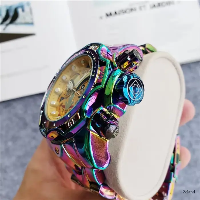 Joker invaincu montres à Quartz hommes réserve boulon Zeus fonction Invincible grand cadran mâle montre AAA horloge chaude Relogio Masculino