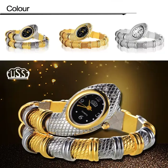 Montre serpent femme luxe or montres pour femmes Bracelet à Quartz mode dames