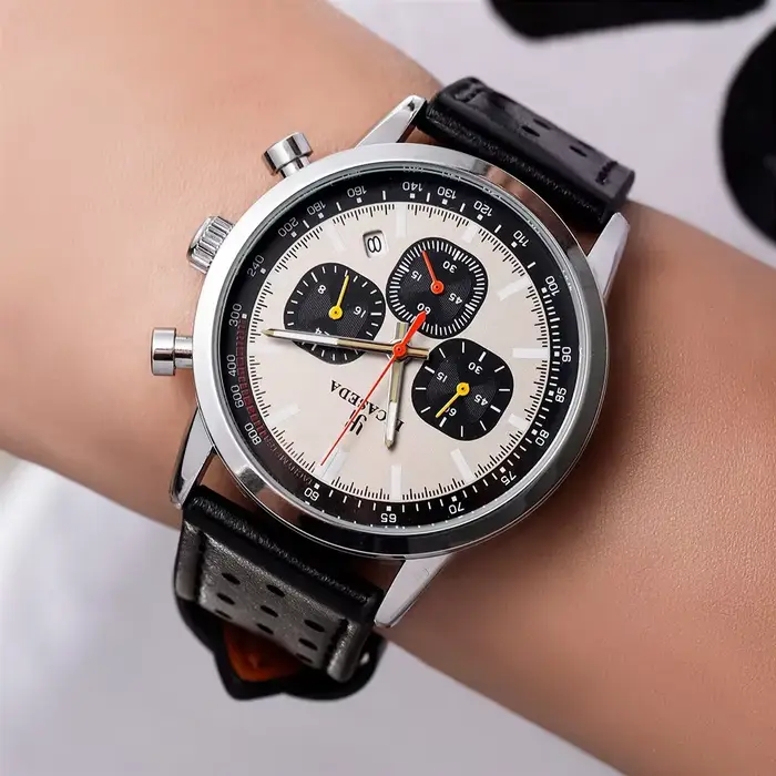 INCASEDA chronographe 42mm mouvement à quartz multifonctionnel série de luxe pour hommes montre