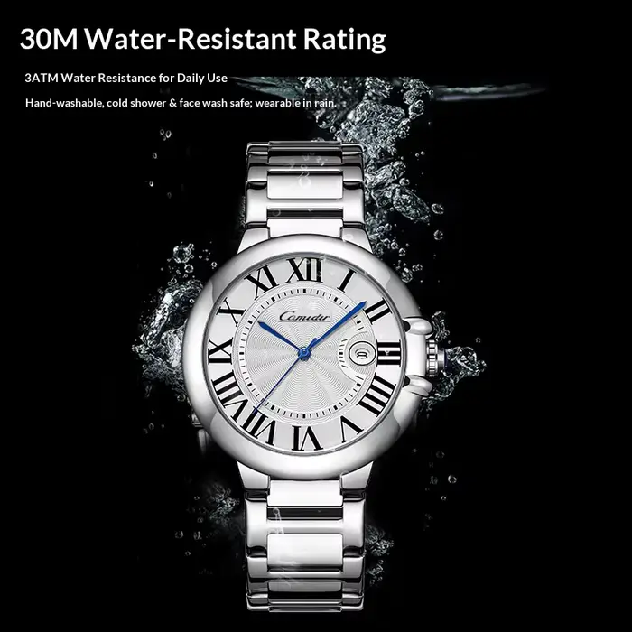 Montre pour hommes ballon bleu hommes étanche mode affaires Quartz hommes Warches chiffre romain