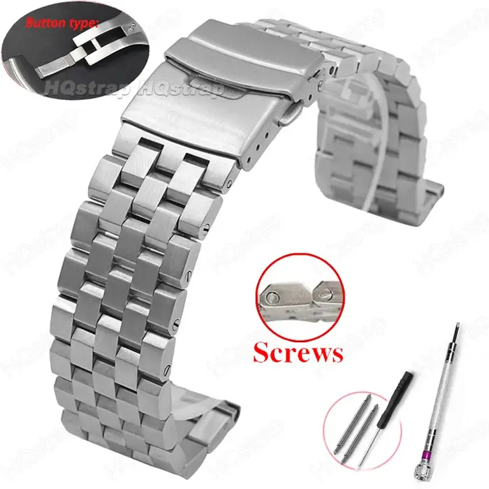 Bracelet en acier inoxydable entièrement solide