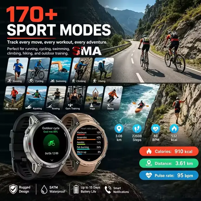Nouvelle montre connectée GPS avec carte hors ligne