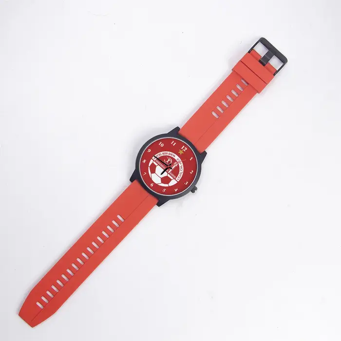 Montre Vintage HAPOEL BEER-SHEVA pour Homme Or Rose Cadran Football Montres à Quartz Occasions Spéciales Cadeau Argent