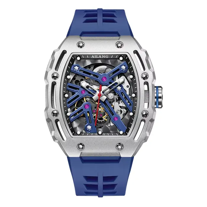 Montre Daniel Gorman Squelette Tonneau Automatique Edition Limitée pour Homme Occasions Spéciales Elégance et Précision