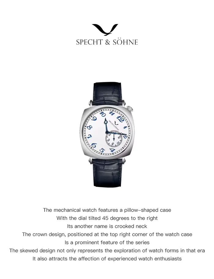 Specht & Söhne nouvelle montre Vintage 38mm pour hommes or Rose saphir cristal en cuir véritable montre-bracelet automatique 5ATM étanche