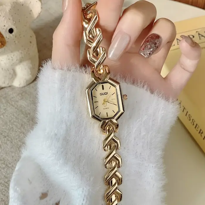 Mode vert carré femmes montres dames montre à Quartz femme or montre-bracelet décontracté dame horloge Relogio Feminino