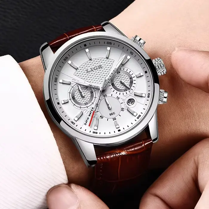 Montres pour hommes LIGE Chronographe