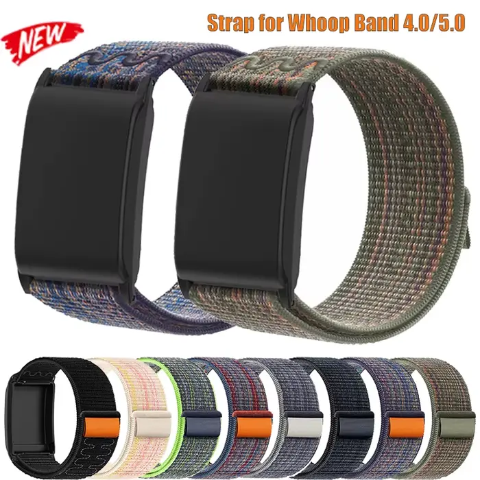 Bracelet en nylon élastique pour Whoop 4.0 5.0 réglable confortable et élégant pour hommes et femmes occasions sportives et quotidiennes