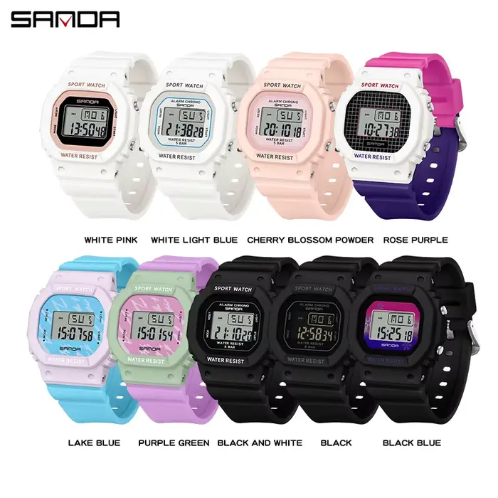 SANDA garçons filles LED montre numérique enfants