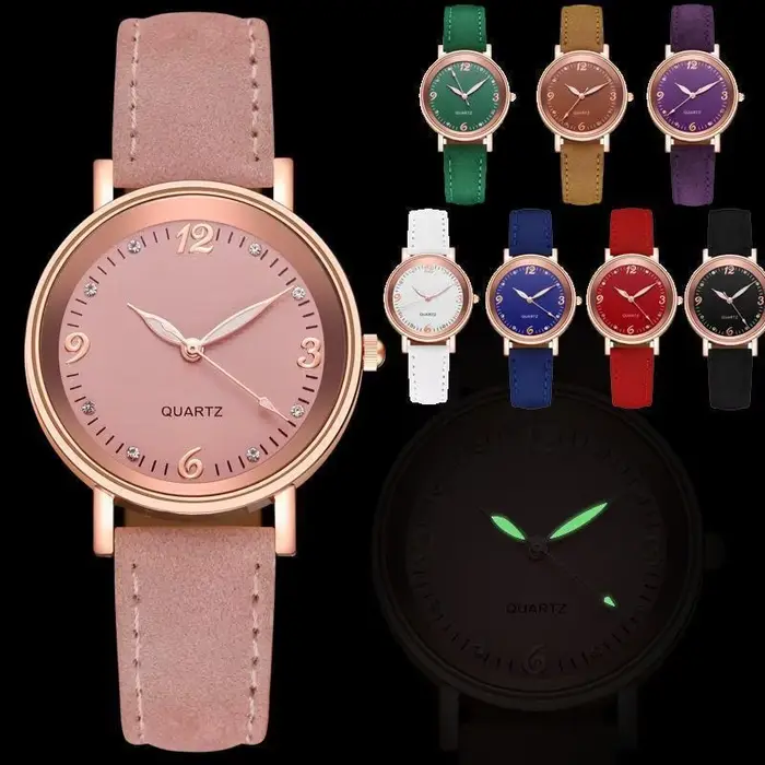 Montres pour femmes bracelet en cuir