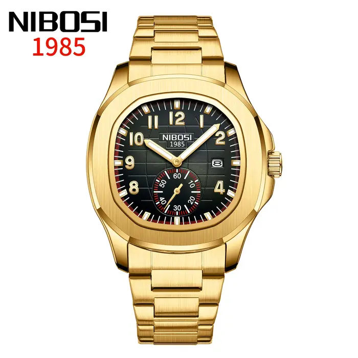 NIBOSI AQUANAUT hommes montres haut de gamme de luxe Sport montre à Quartz
