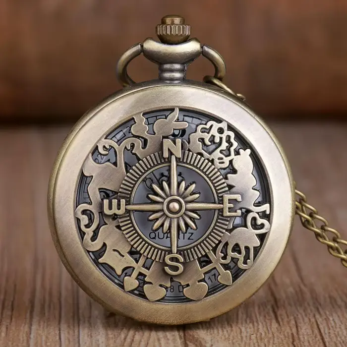 Montre de poche à Quartz avec chiffres arabes