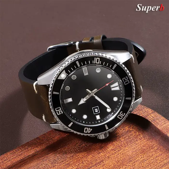 Bracelet de montre en cuir huilé vintage 18 mm 20 mm 22 mm 19 mm 21 mm 24 mm