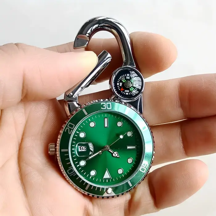Montres classiques à mousqueton tendance avec calendrier, pour femmes, hommes, étudiants, infirmière