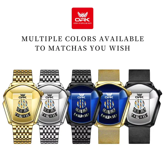 OPK-Montres à quartz pour hommes, affaires, marque, 8172