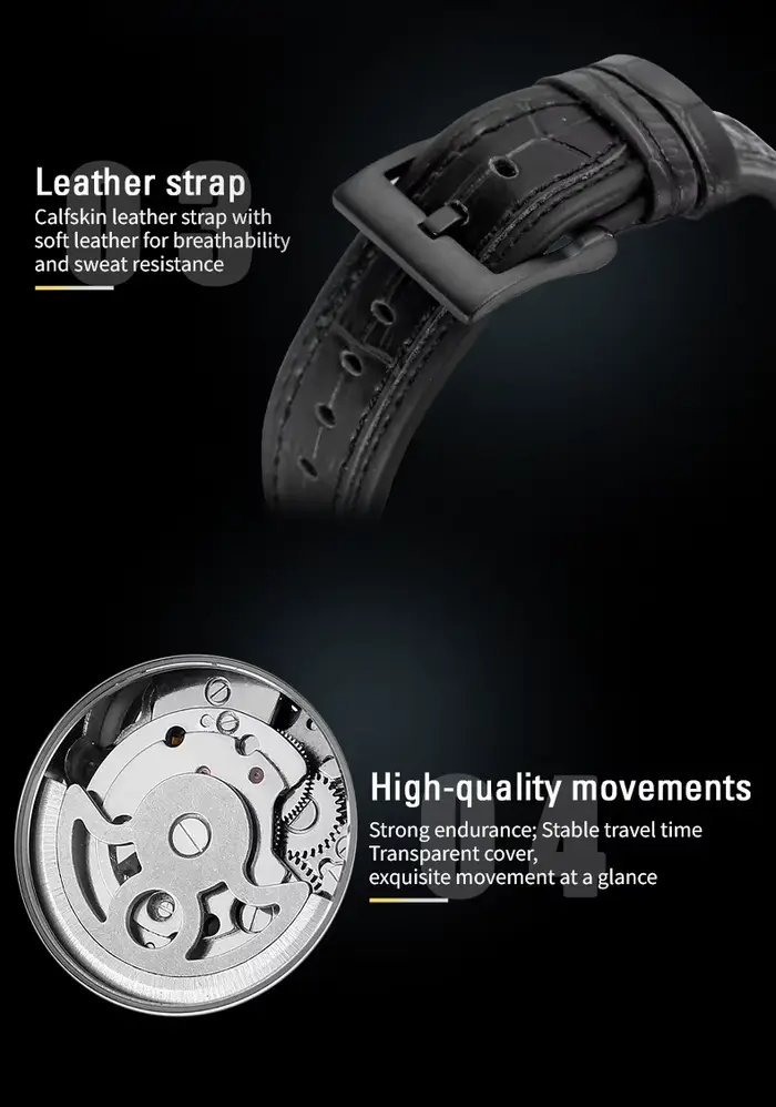 Montres de luxe SKROX pour homme d'affaires
