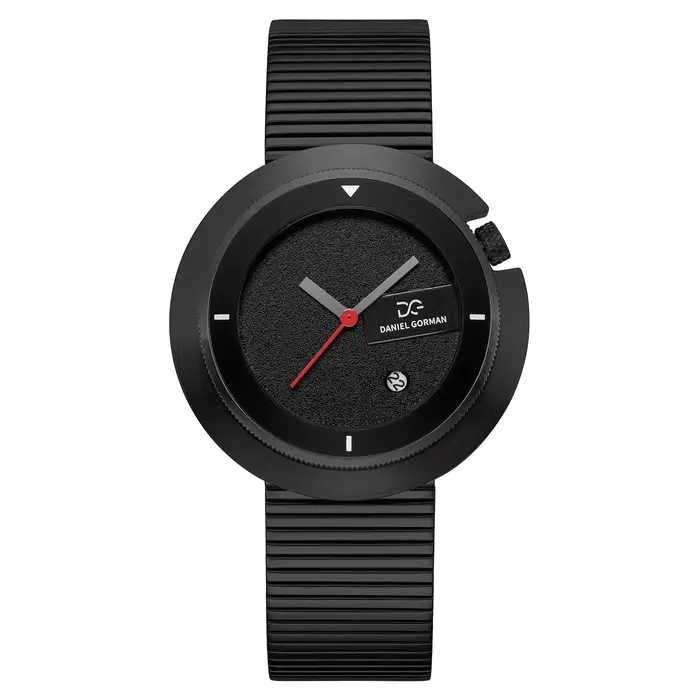 Montre à Quartz Daniel Gorman VX32E Acier Inoxydable Bracelet Maille Milanaise Cadran Saphir Lumineux Occasions Spéciales Homme