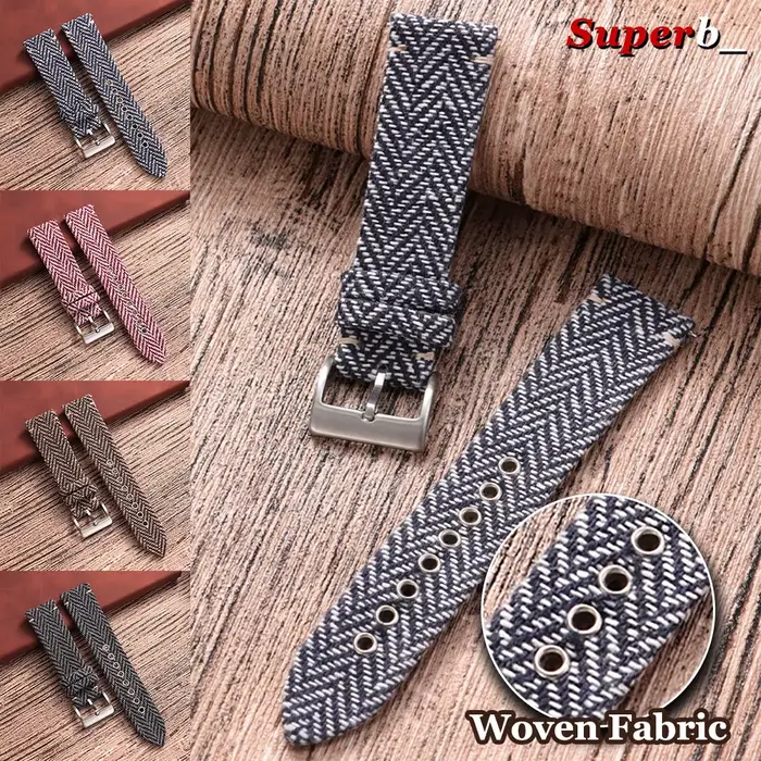 Bracelet en tissu tissé pour Omega pour Seiko