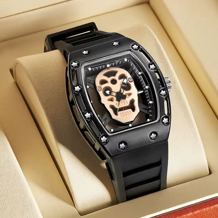 Montres tête de mort étanches pour hommes