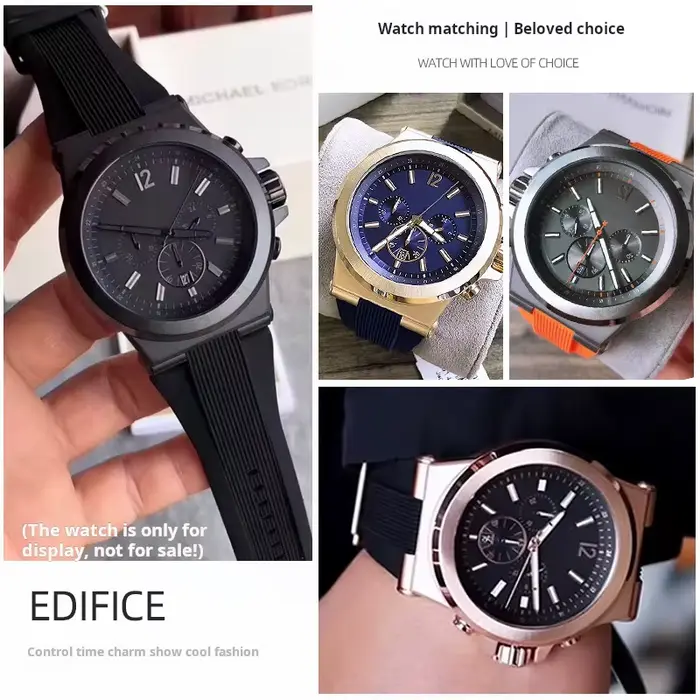 Bracelet de montre en silicone pour homme élégant et confortable pour toutes les occasions spéciales