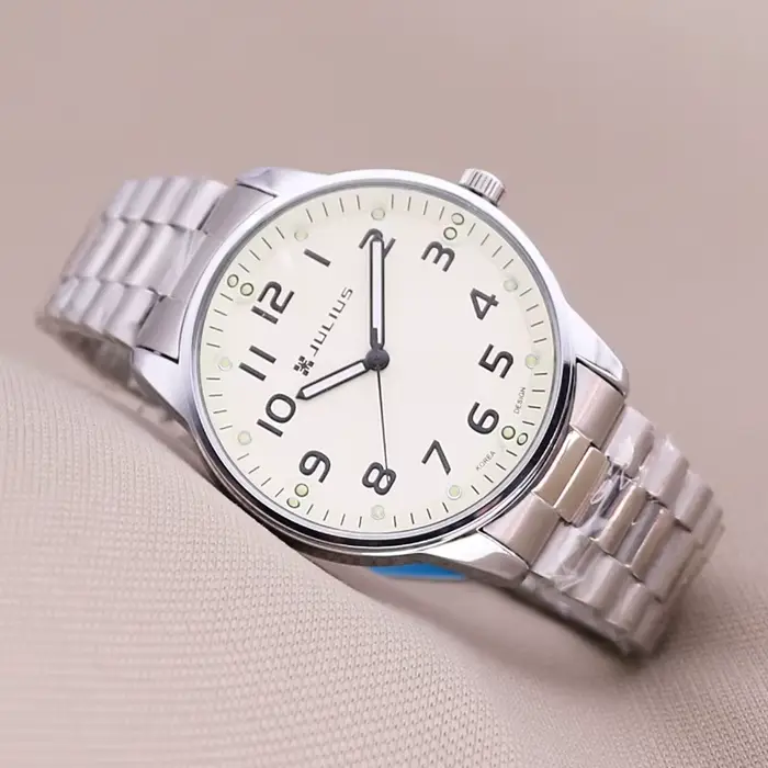 Montre à Quartz en Acier Inoxydable pour Homme et Femme