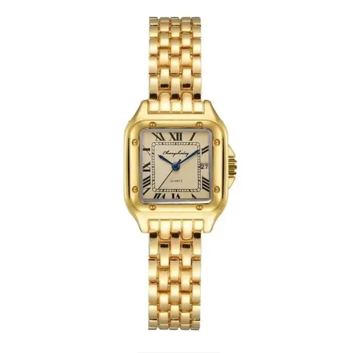 Montres à Quartz carrées de luxe pour femmes