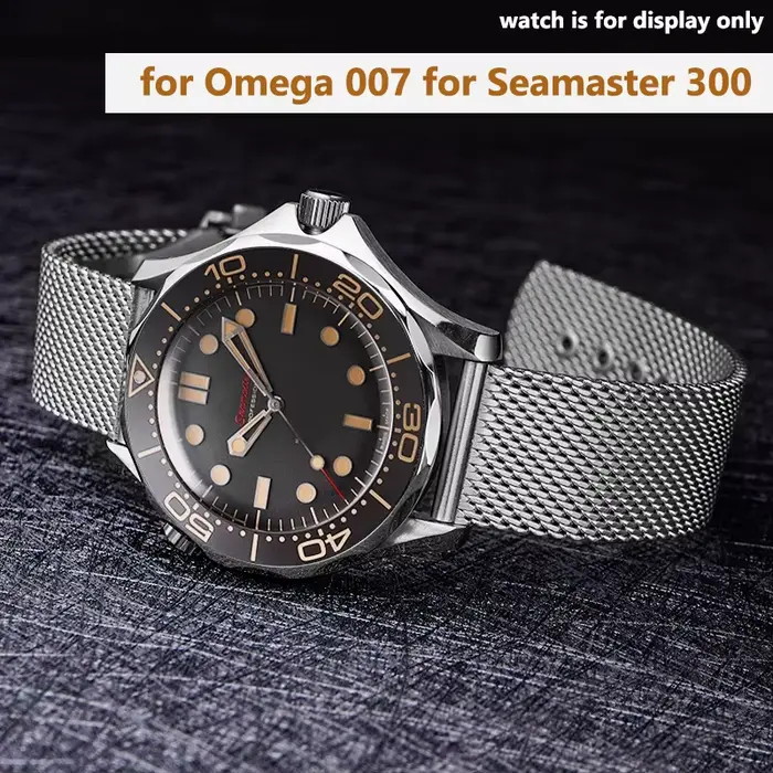 Bracelet en maille de luxe en acier inoxydable pour Omega Seam84