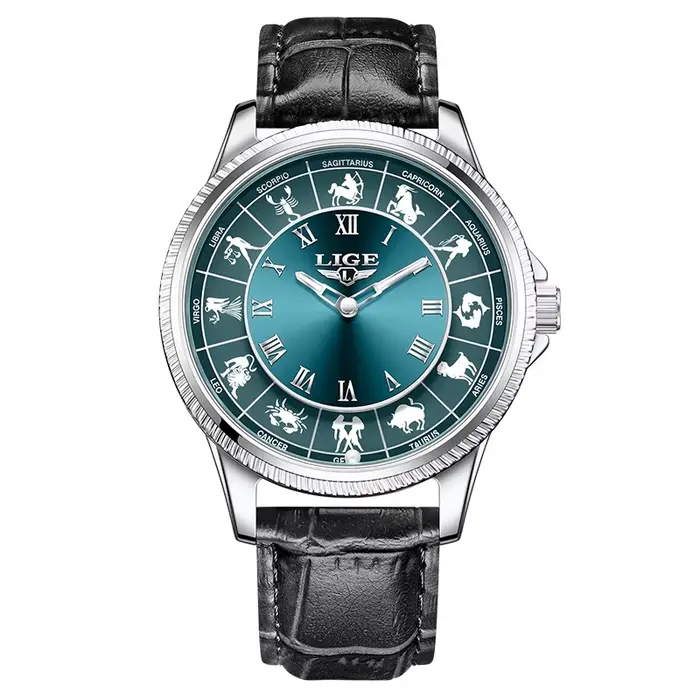 Montres pour hommes LIGE, quartz, mode, luxe, rétro, simples, décontractées, sportives, cadran const