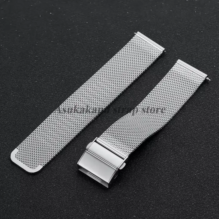 Fermoir pliant en acier inoxydable 18mm 20mm 22mm pour bracelet de montre en cuir