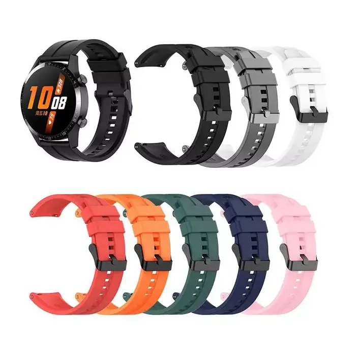 Bracelet de montre en silicone étanche à dégagement rapide