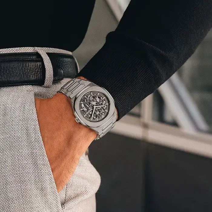 Montre Daniel Gorman luxe automatique homme squelette chronomètre sport étanche cristal saphir résistance à l'eau occassions spéciales