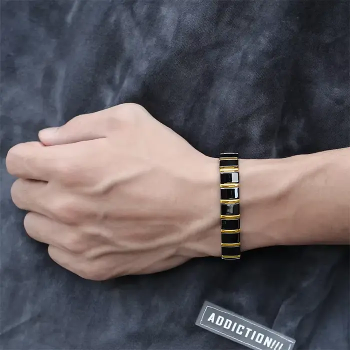 Bracelet en céramique unisexe avec tracker de fitness titane acier holographique pour homme et femme occassions spéciales