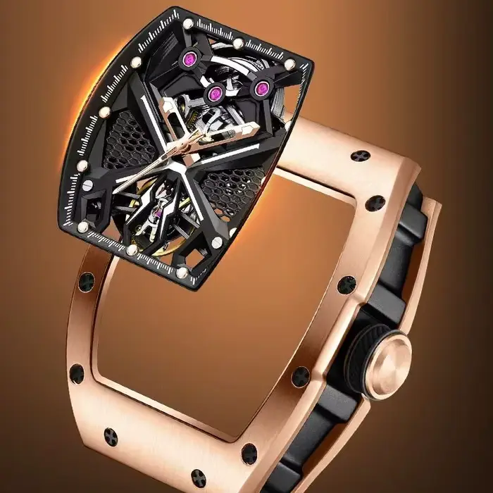 SAPPELEZ À LA DÉFIANCE : Montre-bracelet haut de gamme RMI White Label à mouvement automatique Modèle 5 – Cadeau de collection pour les passionnés de montres