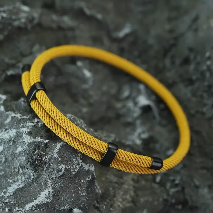 Bracelet en corde coulissante pour hommes