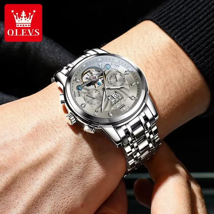 OLEVS – montre mécanique automatique pour hommes