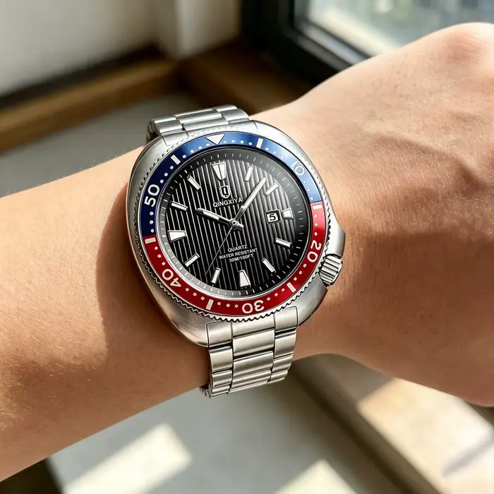 QINGXIYA Nouvelle montre à quartz de luxe pour hommes