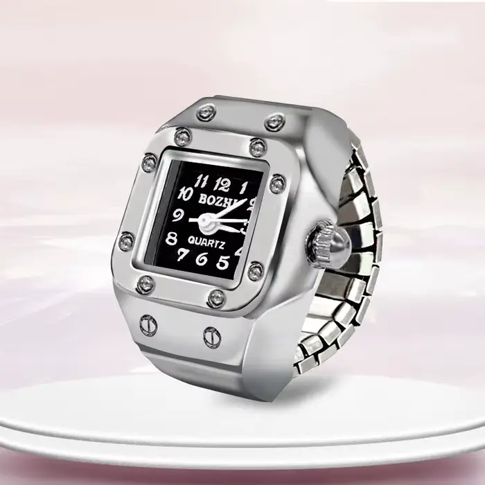 Montres Bagues Tendance pour Femmes et Hommes 2025 – Montres à Quartz Unisexe pour Fêtes, Bijoux Cadeaux pour Couples