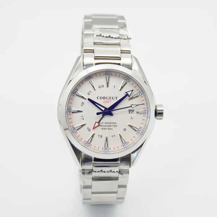 Montre mécanique automatique Corgeut 41mm GMT pour homme
