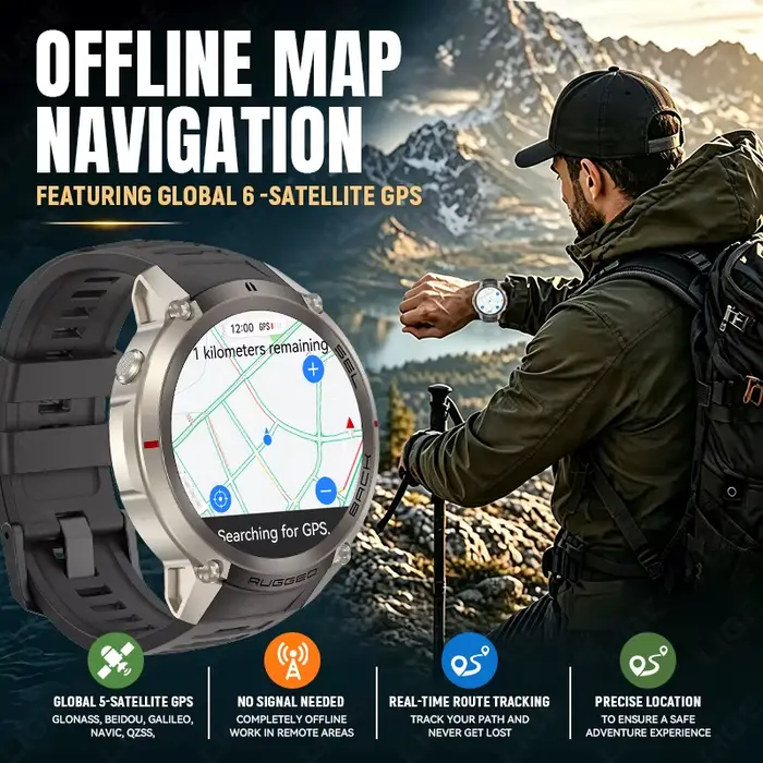 Montre connectée GPS LIGE pour extérieur