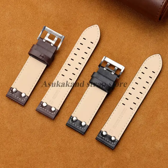 Bracelets de montre en cuir haute qualité 20mm 22mm pour montres unisexes style élégant confortable belles couleurs diverses occasions spéciales