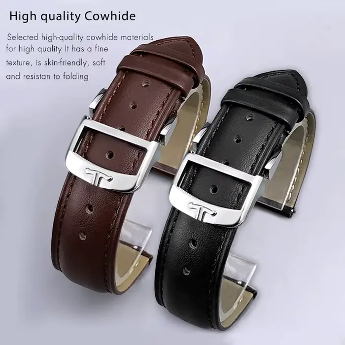 Bracelet de montre en cuir véritable