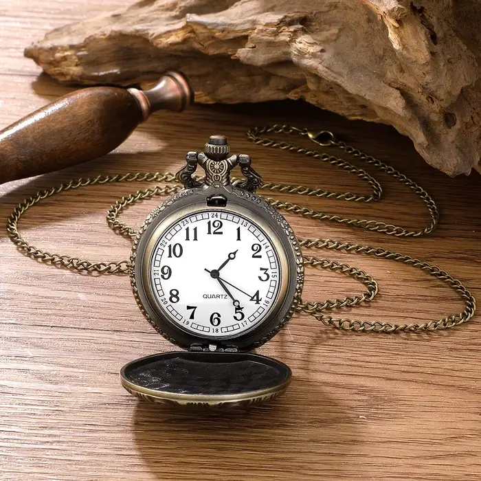 Montre de Poche Steampunk Antique pour Homme et Femme