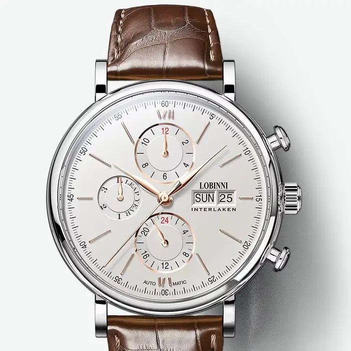 Marque de luxe Suisse LOBINSettlement perpétuel calendrier SeaghydrAutomatic mécanique montres pour 
