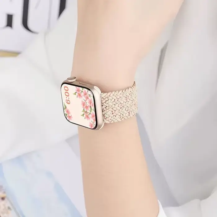 Boucle Solo tressée pour Bracelet de montre Apple 44mm 40mm 45mm 49mm 41mm 42mm 46mm