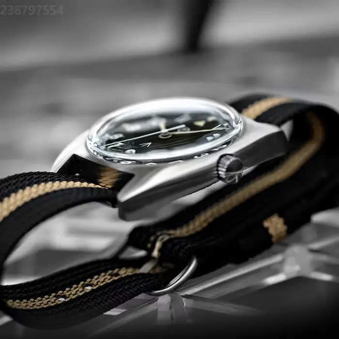 RDUNAE RA02 montre à Quartz militaire K1 verre minéral acier inoxydable montres lumineuses Vintage G10 36mm hommes montre-bracelet reloj hombre