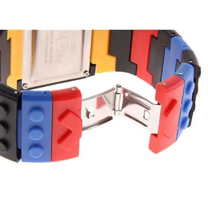 Montre de sport pour femmes multicolore LED avec fermeture pliant pour activités physiques et occasions spéciales
